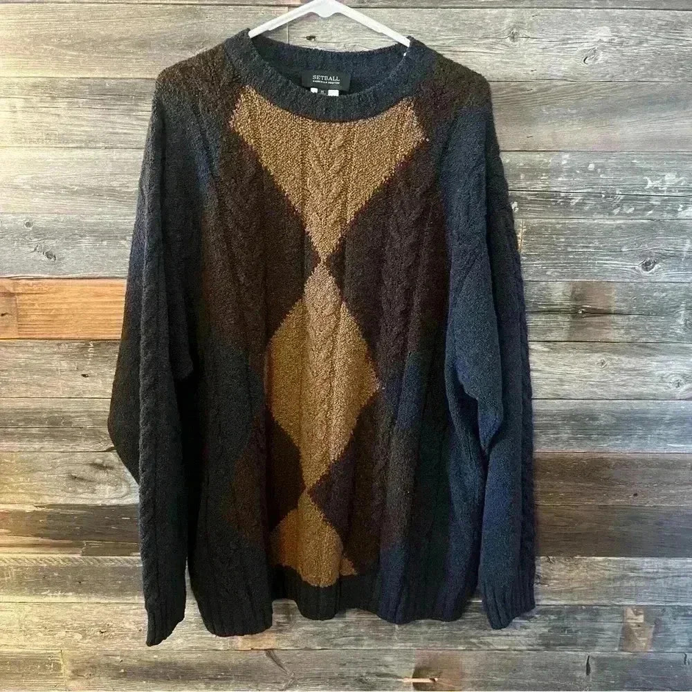 Vintage Setball by Gabriella Frattini Wool Sweater size XXL